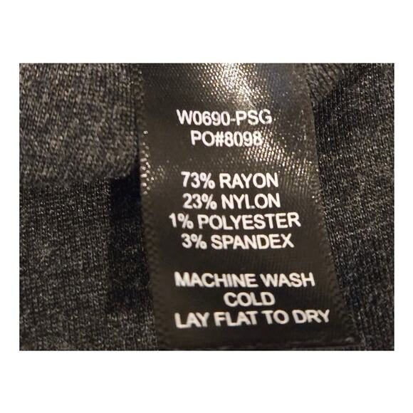 Betabrand Gray White Pinstripe Executive Pencil Dress Fitted 3/4 Sleeve Medium - Picture 9 of 9